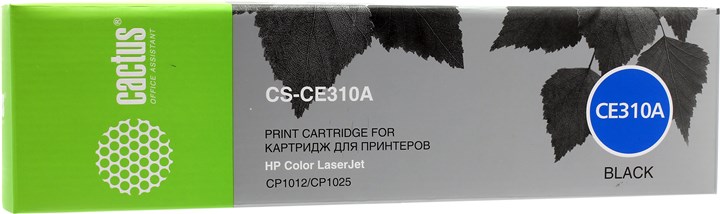 Картридж Cactus CS-CE310A, черный, 1200 страниц