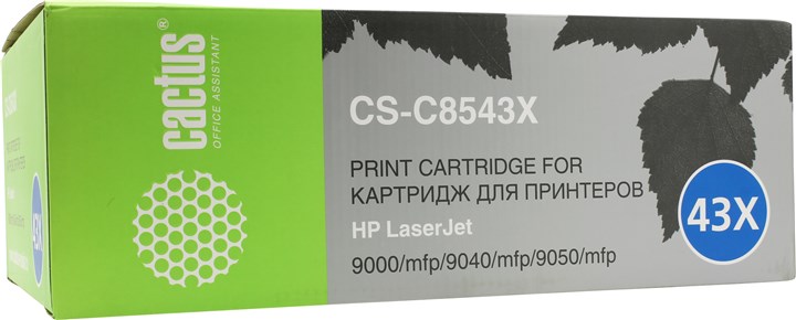 

Картридж лазерный Cactus CS-C8543X (C8543X), черный, 30000 страниц, совместимый для LaserJet M9040 / M9050 / 9040dn / 9040n / 9050dn / 9050n / 9000L mfp / 9040 / 9050 / M9059 / 9000 / 9000dn / 9000n / 9040 / 9050 / 9000mfp