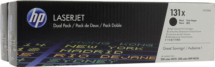 Картридж лазерный HP 131X/CF210XD, черный
