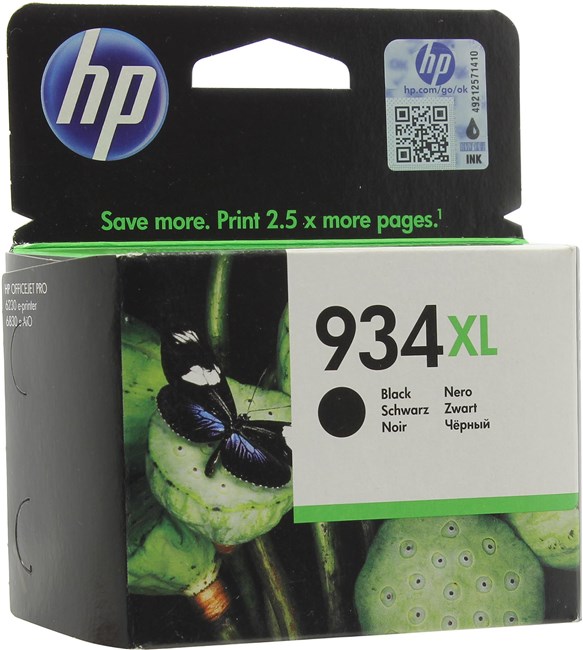 

Картридж струйный HP 934XL (C2P23AE), черный, оригинальный, ресурс 1000 страниц для HP HP Officejet Pro 6230 / 6830, 934XL