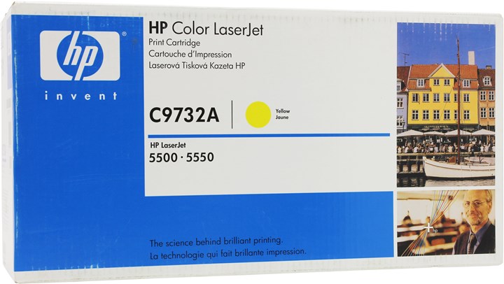 Картридж лазерный HP 645A/C9732A, желтый