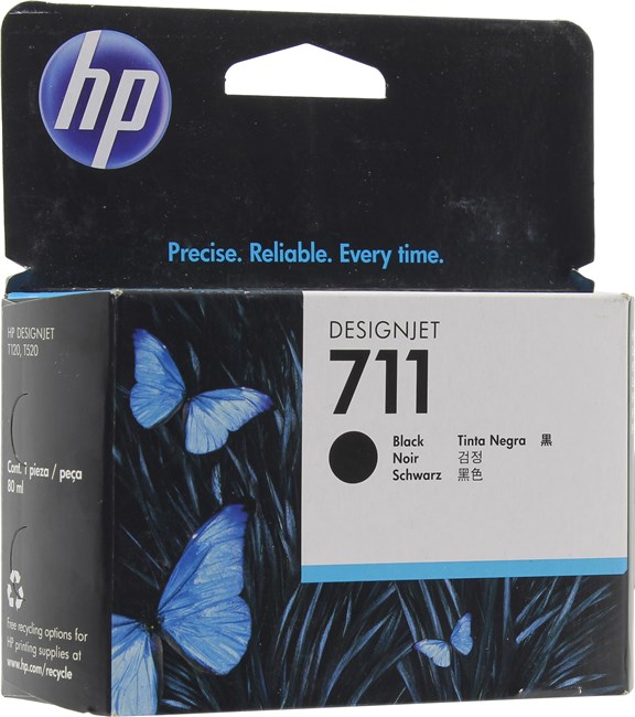 Картридж HP 711 (CZ133A), черный, 80 мл