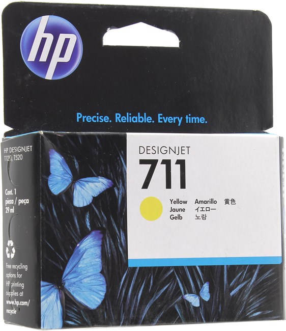 Картридж HP 711 (CZ132A), желтый, 29 мл