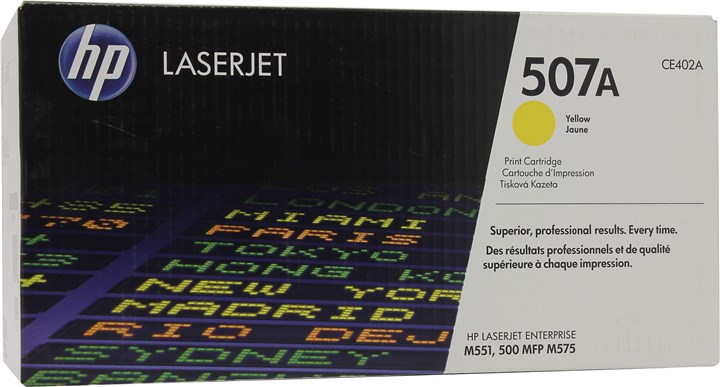Картридж лазерный HP 507A/CE402A, желтый