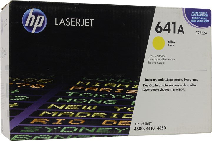 Картридж лазерный HP 641A/C9722A, желтый