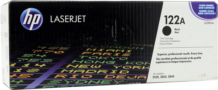 Картридж лазерный HP 122A/Q3960A, черный