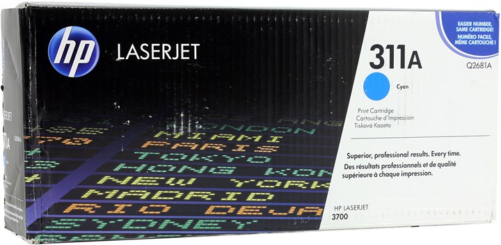 

Картридж лазерный HP 311A/Q2681A, голубой, 6000 страниц, оригинальный для Color LaserJet 3700, 311A