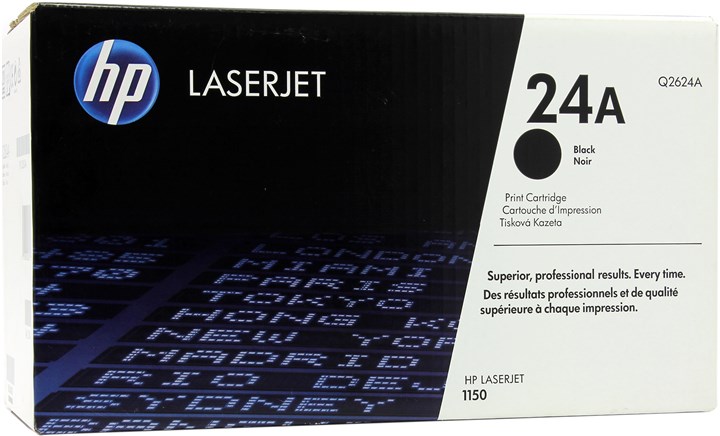 

Картридж лазерный HP 24A/Q2624A, черный, 1шт., 2500 страниц, оригинальный, для HP LaserJet 1150, 24A