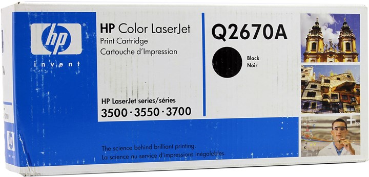 Картридж лазерный HP 308A/Q2670A, черный