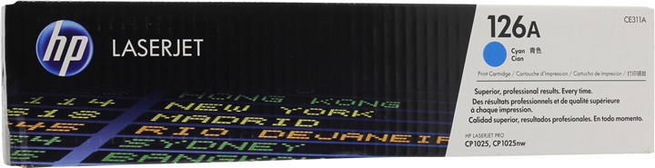 Картридж лазерный HP 126A/CE311A, голубой