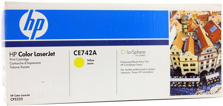 

Картридж лазерный HP 307A/CE742A, желтый, 7300 страниц, оригинальный для CLJP CP5225 / CP5225dn / CP5225n, 307A