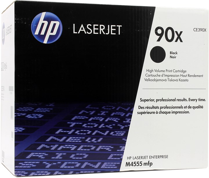 

Картридж лазерный HP 90X/CE390X, черный, 24000 страниц, оригинальный для HP LaserJet Enterprise M4555 / M4555f / M4555fskm / M4555h / 600 M601dn / 600 M601n / 600 M602dn / 600 M602n / 600 M602x / 600 M603dn / 600 M603n / 600 M603xh, 90X