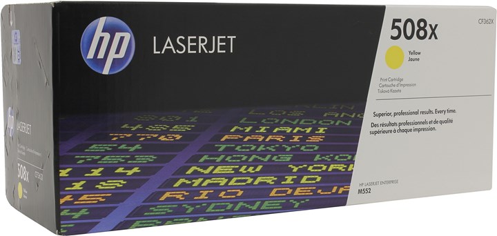 

Картридж лазерный HP 508X/CF362X, желтый, 9500 страниц, оригинальный для HP Color LaserJet Enterprise M552dn / M553dn / M553n / M553x / M577dn / M577f / M577c, 508X