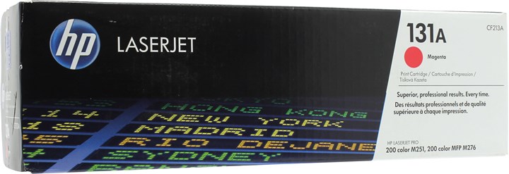 

Картридж лазерный HP 131A/CF213A, пурпурный, 1800 страниц, оригинальный для HP LaserJet Pro 200 color MFP M276n / MFP M276nw / M251n / M251nw, 131A