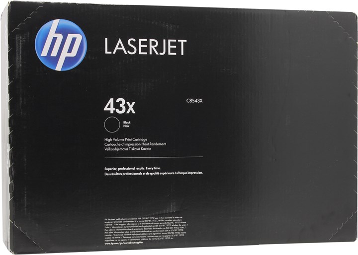 Картридж лазерный HP 43X/C8543X, черный