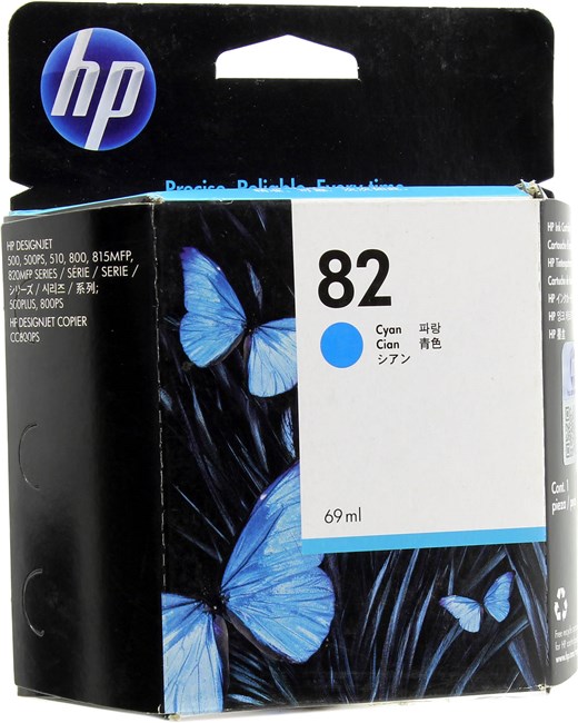 Картридж HP 82 (C4911A), голубой, 69 мл