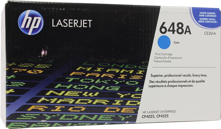 Картридж лазерный HP 648A/CE261A, голубой
