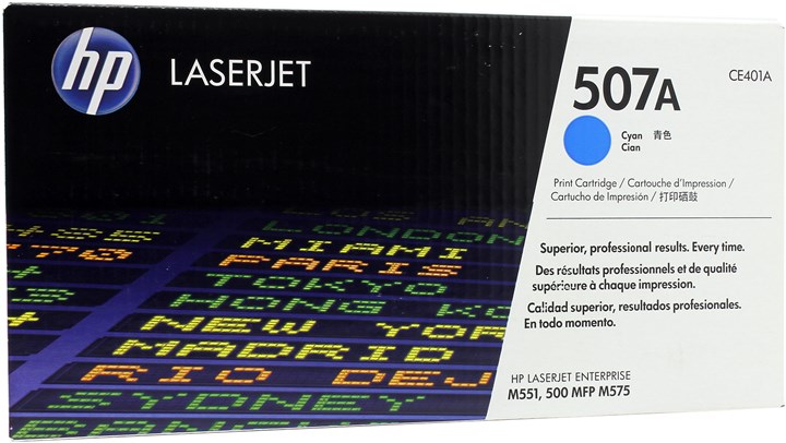 Картридж лазерный HP 507A/CE401A, голубой