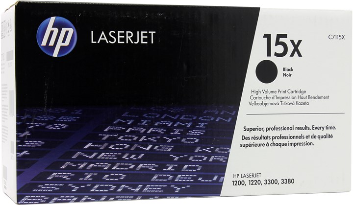 Картридж лазерный HP 15X/C7115X, черный