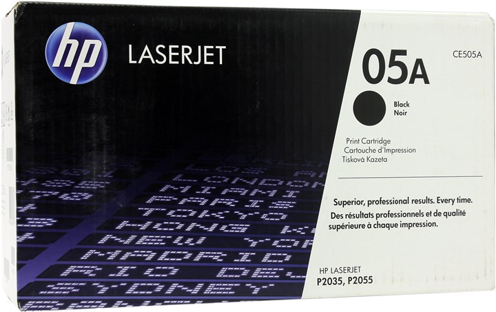 

Картридж лазерный HP 05A/CE505A, черный, 2300 страниц, оригинальный для HP LaserJet P2035 / P2035n / P2055 / P2055d / P2055dn / P2055d, 05A