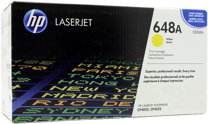 

Картридж лазерный HP 648A/CE262A, желтый, 11000 страниц, оригинальный для Color LaserJet Enterprise CM4025dn / CP4025n / CM4525dn / CP4525n / CP4525xh, 648A