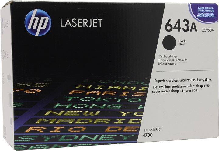 Картридж лазерный HP 643A/Q5950A, черный