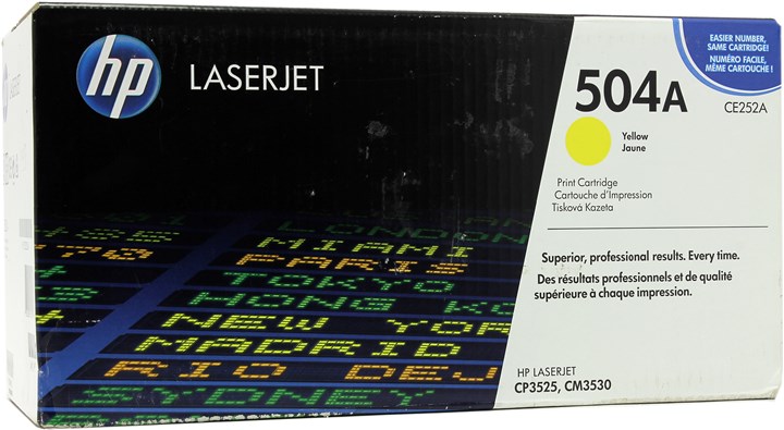 

Картридж лазерный HP 504A/CE252A, желтый, 7000 страниц, оригинальный для HP Color LaserJet CM3530 / CM3530fs / CM3525dn / CM3525n / CP3525x, 504A