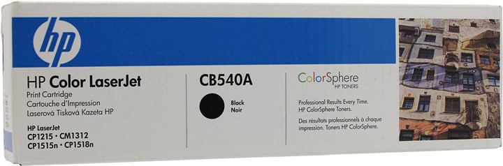 Картридж лазерный HP 125A/CB540A, черный