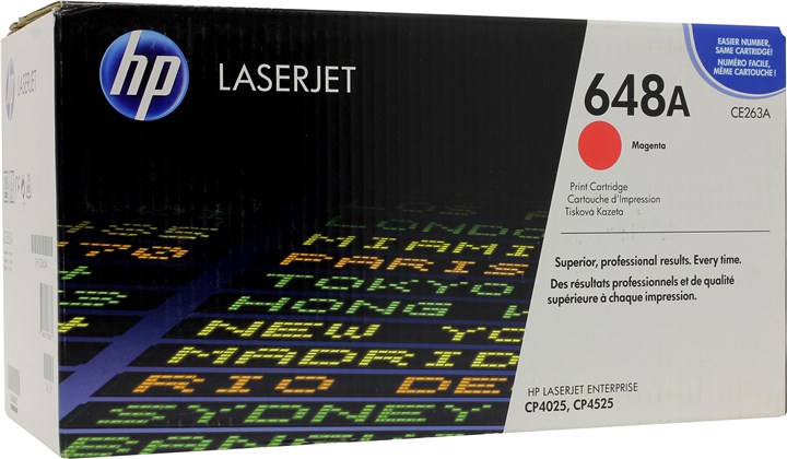Картридж лазерный HP 648A/CE263A, пурпурный
