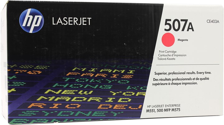 Картридж лазерный HP 507A/CE403A, пурпурный