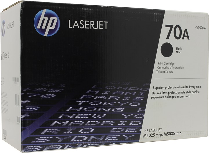 

Картридж лазерный HP 70A/Q7570A, черный, 15000 страниц, оригинальный для HP LaserJet M5025 / M5035 / M5035x / M5035xs, 70A