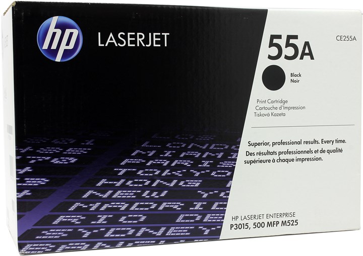 Картридж лазерный HP 55A/CE255A, черный