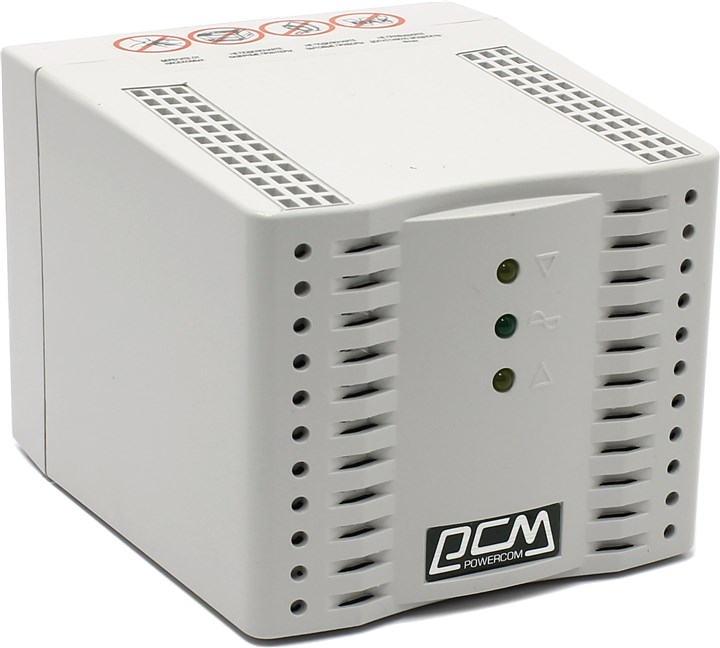 

Стабилизатор напряжения Powercom TCA-1200, 1200 VA, 600 Вт, EURO, белый, TCA-1200