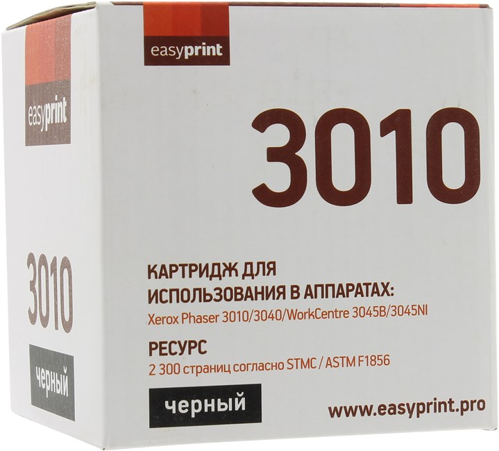 

Картридж лазерный EasyPrint LX-3010, 2300 страниц, совместимый для Xerox Phaser 3010/3040/WorkCentre 3045