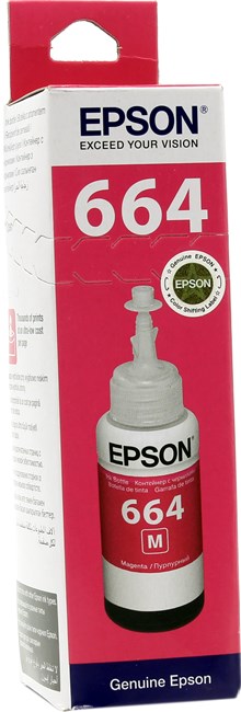 

Чернила Epson 664, 70 мл, пурпурный, оригинальные для Epson L100/ L110/ L120/ L132/ L200/ L210/ L222/ L300/ L312/ L350/ L355/ L362/ L366/ L456/ L550/ L555/ L566/ L1300 (C13T66434A/ C13T664398), 664