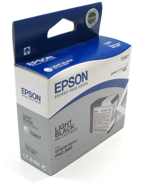 Картридж Epson T5807 (C13T580700), серый, 80 мл