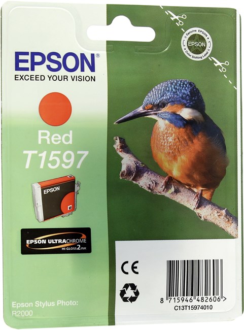 Картридж Epson T1597 (C13T15974010), красный