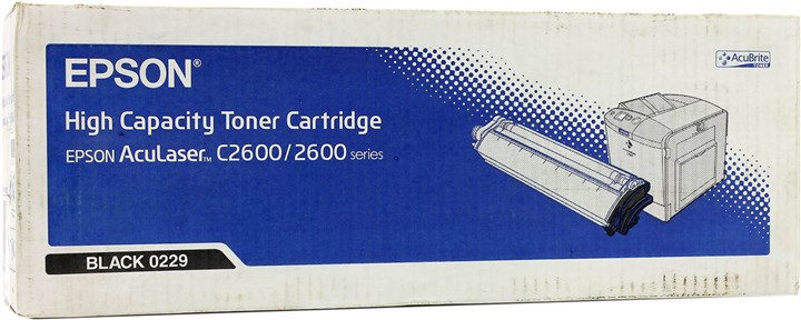 

Картридж лазерный Epson 0229/C13S050229, черный, 1шт., 5000 страниц, оригинальный, для Epson AcuLaser 2600 / C2600, 0229