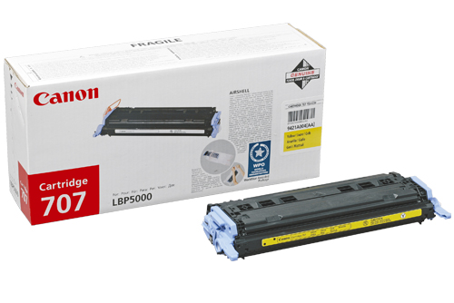Картридж лазерный Canon 707Y/9421A004, желтый