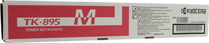 

Картридж лазерный Kyocera TK-895M/1T02K0BNL0, пурпурный, 6000 страниц, оригинальный для Kyocera FS-C8020MFP, FS-C8025MFP, FS-C8520MFP, FS-C8525MFP, TK-895M
