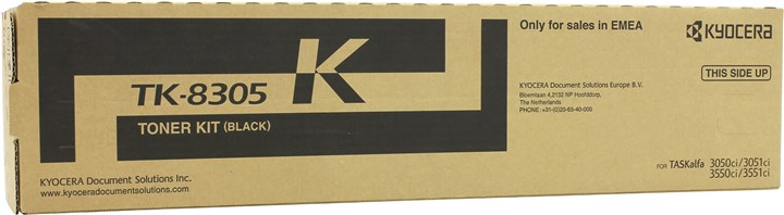 Картридж лазерный Kyocera TK-8305K/1T02LK0NLC / 1T02LK0NL1 / 1T02LK0NL0, черный