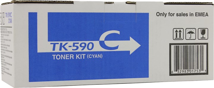 Картридж лазерный Kyocera TK-590C/1T02KVCNL0, голубой