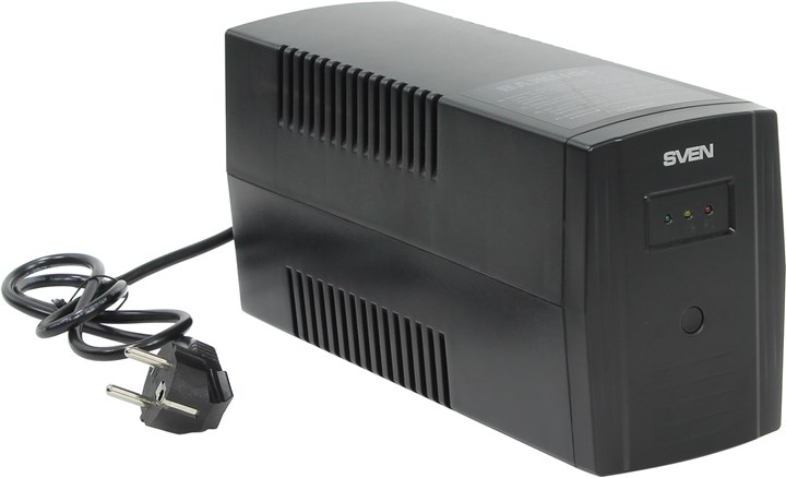ИБП SVEN 800, 800 VA, 480 Вт, черный