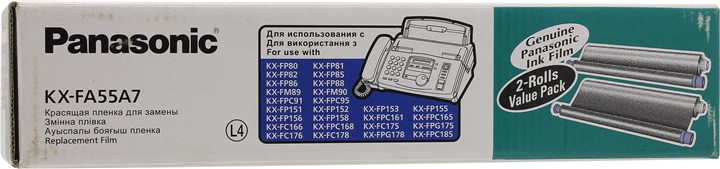 Термопленка Panasonic KX-FA55A for KX-FP81/82/85/86/88/131/151/152/153/155/158/185 Original (2шт)