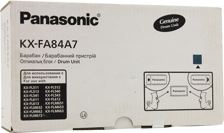 Драм-картридж фотобарабан Panasonic KX-FA84AA7E 10000 страниц оригинальный для KX-FLM653RU KX-FLM663RU KX-FL513RU KX-FL543RU 48₽