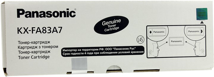 

Картридж лазерный Panasonic KX-FA83A/E/A7, черный, 2500 страниц, оригинальный для KX-FLM653RU, KX-FLM663RU, KX-FL513RU, KX-FL543RU, KX-FA83A/E/A7