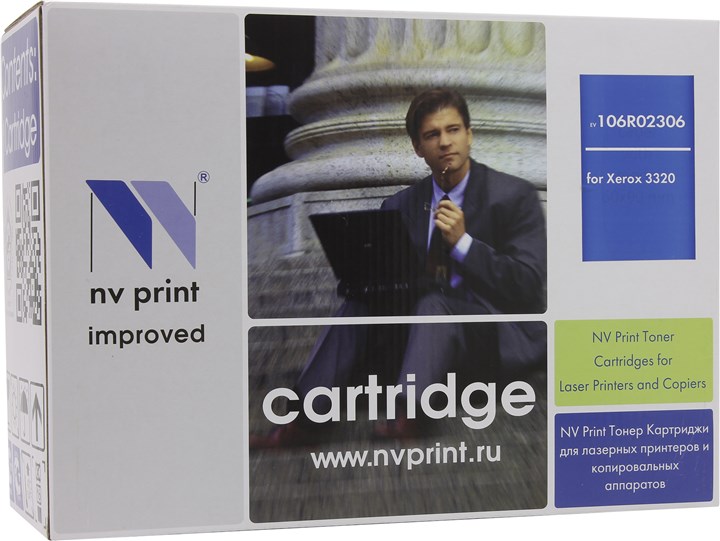 

Картридж лазерный NV Print NV-106R02306 (106R02306), черный, 11000 страниц, совместимый, для Xerox Phaser 3320