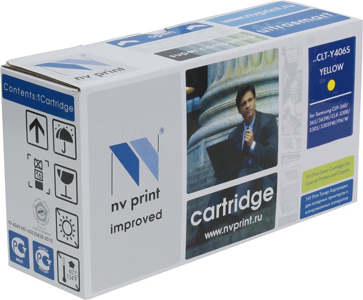 

Картридж лазерный NV Print NV-CLTY406SY (CLT-Y406S), желтый, 1000 страниц, совместимый для Samsung CLP-360/365/365W, CLX-3300/3305/3305W/3305FW/3305FN, Xpress C410/C460