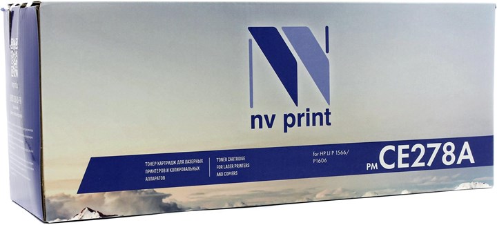 

Картридж лазерный NV Print NV-CE278A (78A/CE278A), черный, 2100 страниц, совместимый для LaserJet Pro P1566 / P1606dn / M1536dnf