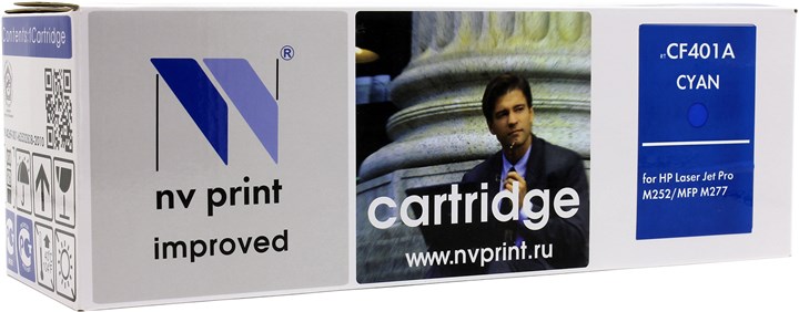 

Картридж лазерный NV Print NV-CF401AC (201A), голубой, 1400 страниц, совместимый, для CLJP M252dw / M252n / M274n / M277dw / M277n